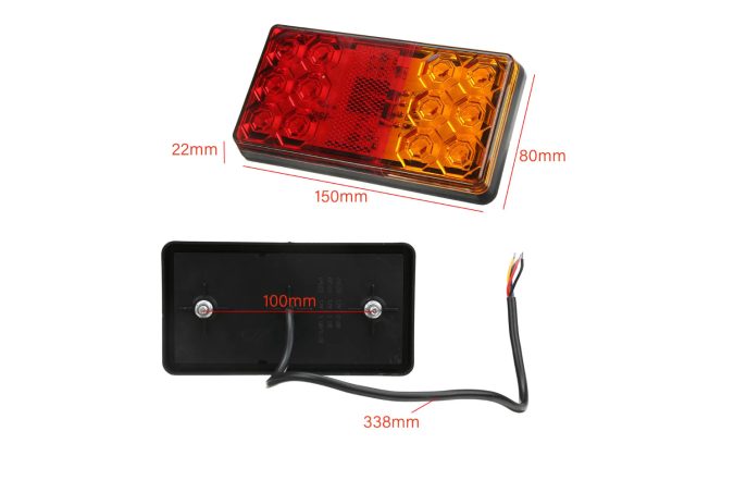 24V 12V LED stražnje svjetlo za kamionsku prikolicu ECE