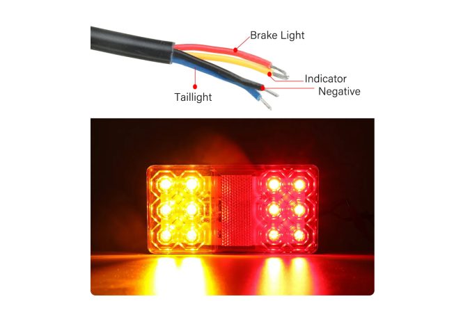 24V 12V LED stražnje svjetlo za kamionsku prikolicu
