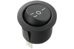   Round Rocker Switch LED osvijetljeni prekidač na kontrolnoj ploči automobila, crni