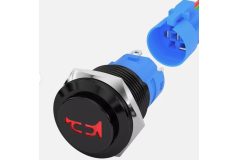   DaierTek 12V 16mm trenutni prekidač za trubu za električna golf vozila, motocikle, čamce.