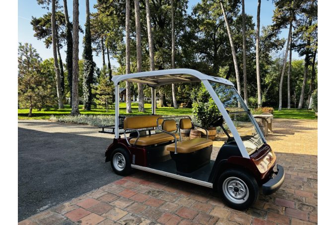 Custom YAMAHA G30E, konfigurator golf vozila s 5 sjedala u izvrsnom stanju, tamno plava