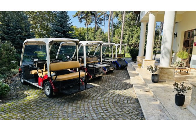 Custom YAMAHA G30E, konfigurator golf vozila s 5 sjedala u izvrsnom stanju, tamno plava