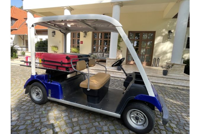 Custom YAMAHA G30E, konfigurator golf vozila s 5 sjedala u izvrsnom stanju, tamno plava